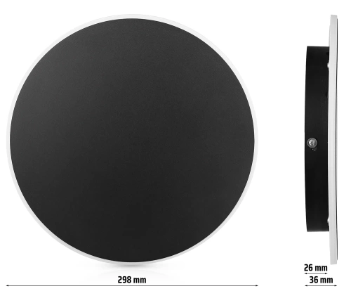 LED-Wandleuchte | rund ⌀30 cm | modern | BD20-30CM-B