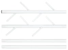 Kleiderständer | Jacken- und Oberbekleidungshaken | Weiß | ZK-329-WHITE