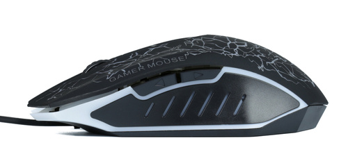 Gaming-Maus, kabelgebunden, optisch, USB | LED RGB-Beleuchtung | 1200-4000 DPI, 6 Tasten | PC-M3