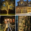 Solar-Girlande, Gartenleuchte zum Einstechen | 200 LED-Lampen, 20m | warmweiß | FLD-200LED-WW