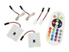 RGB-LED-Panel-Kit | 2 LED-Panels 24 SMD 5050 RGB | Farbfernbedienung | C5W- und W5W-Adapter