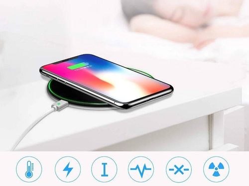 Induktives Ladegerät | 15 W, Qi, Schnellladen | schwarz | WDX-1-Black