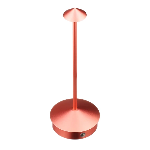 Tischlampe mit integriertem Akku | Nachtlicht mit drei Leuchtfarben | Stimmungsvolle Lampe für Hotel, Restaurant | HJA32-ROSEGOLD