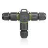 Wasserdichte Kabelmuffe IP68 | selbstklemmender T-Verbinder 3-polig 450 V 24 A für Kabel 4–11 mm | M684-T
