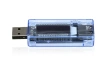 Digitaler Spannungsmesser | USB-Tester | Spannungs- und Stromverbrauchsmesser | Multifunktionales Batterieprüfgerät | KWS-V20-BLUE