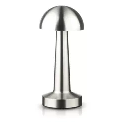 Kabellose Tischlampe | Touch-Nachtlicht mit einstellbarer Lichtfarbe | Pilz-USB-Lampe | HJA11-SILVER