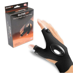 LED-Arbeits-Handschuh | 2 LEDs, 2x CR2016 | W28