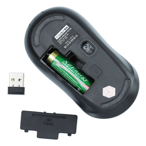 Kabellose optische Büro-Maus | 1.000 DPI | schwarz | Q18