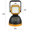 Taschenlampe mit LED für Wanderungen | Solar-Taschenlampe mit Powerbank | Tragbare Campinglampe | TG-GZ0241-B