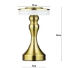 Tischlampe mit integriertem Akku | Nachtlicht mit drei Leuchtfarben | Stimmungsvolle Lampe für Hotel, Restaurant | HJA14-A-GOLD