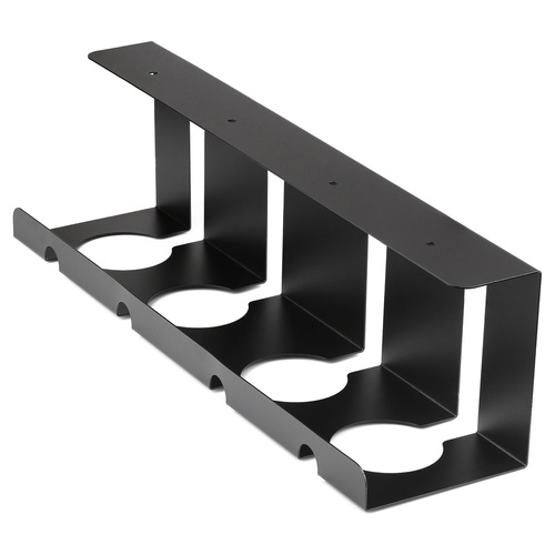 Set 2 Kabelorganizer für Schreibtischunterbau 40 cm | Korb, Führungsschiene, Halterung | Schwarz | CWT-O2