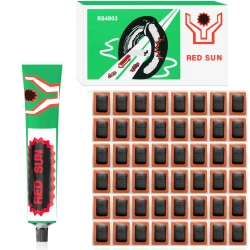 Fahrrad-Reparaturset | 48 Flicken für Fahrradschläuche mit Kleber | HTYBT-070