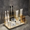 Badregal | Zahnbürstenhalter, Organizer für Zahnpasta und Kosmetik | TCT-611-WEISS