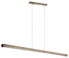 Moderne rechteckige Hängelampe | Fernbedienung | LED | Braun | SX41-150CM-60W-BR