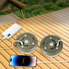 Multifunktionale LED Campinglampe mit 10 m Lichterkette, Powerbank und Magnet | Wasserdichte Lampe mit eingebautem 2000 mAh Akku 5 Leuchtmodi | KQ-5004