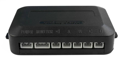 Einparkhilfe hinten zum nachrüsten am Auto, PDC Parksensoren hinten mit Stecksystem für einfachste Montage Rückfahrwarner mit Lautsprecher, 4 Sensoren und 2.5 Zoll LCD Display Parkhilfe Nachrüstsatz