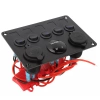 Bedienfeld 12V 24V IP65 mit USB | Bedienfeld mit beleuchteten Schaltern | Dual-USB-Ladegerät 2,1 A/5 V | 12V Zigarettenanzünderbuchse 