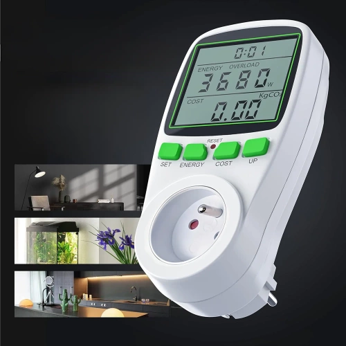 Stromverbrauchsmessgerät mit Stecker | 230 V | VA-079-EU