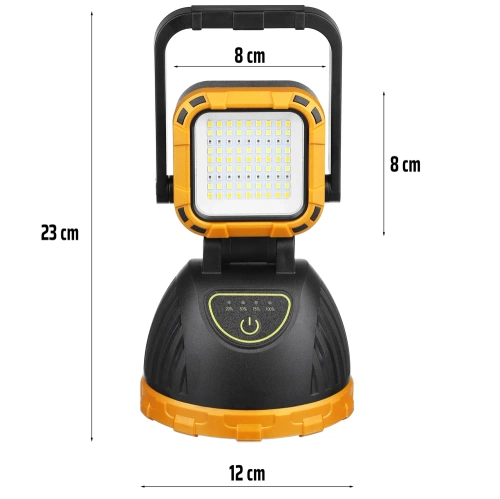 Taschenlampe mit LED für Wanderungen | Solar-Taschenlampe mit Powerbank | Tragbare Campinglampe | TG-GZ0241-B