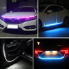 LED-Auto-Innenbeleuchtung | Bluetooth-Steuerung per App | dynamische Beleuchtung für Motorhaube, Türen und Einstiegsleisten | Länge 180 cm | LED-Optiktuning