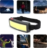 LED-Stirnlampe | Stirnband | HWL-120-SCHWARZ