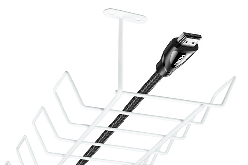 Kabel-Organizer für Schreibtischunterbau | weiß | ZW-J725
