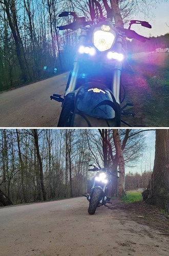 2 Stück | Motorrad Halogen Scheinwerfer Set | 4600 lm | JG-992