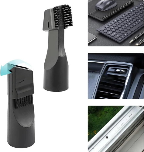 Staubsauger-Düsen Set | 5-in-1 Universal-Aufsätze für Staubsauger | VCA-5in1-BLACK