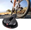 Belüfteter Fahrradsattel | Anti-Schock-Konstruktion | Reflektoren | JC-011-SCHWARZ