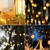 Solar-Garten-Lichterkette LED | 6 Meter, 40 LED-Lampen | SDC-Q40LED-6M
