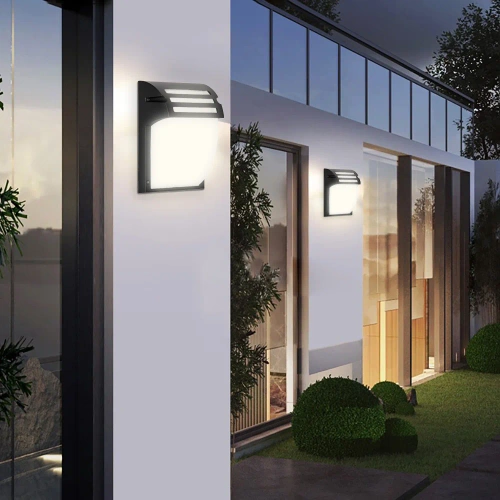 Gartenlampe, Wandleuchte | IP54, E27 | Aluminium + Glas | BD-C184