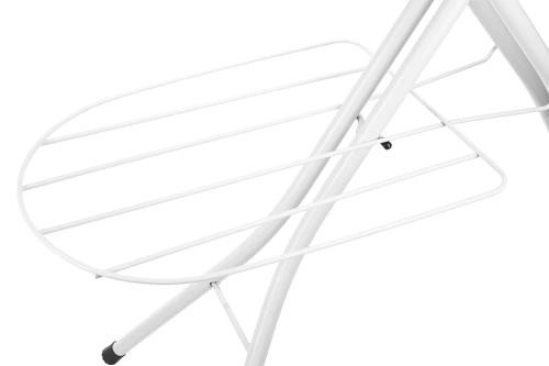 Bügeltisch mit Ablage für Kleidung | breites Bügelbrett mit Bügeleisenhalter | SAH-063-F2