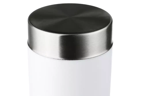 Gartenleuchte Stehleuchte, runder Poller für E27 Leuchtmittel | 45 cm, 230 V, Edelstahl | LLR-45CM