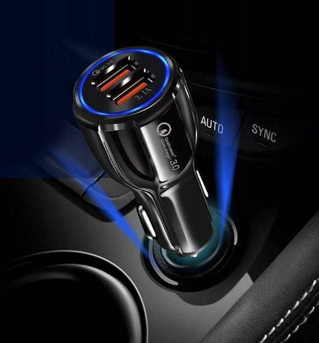Schnellladegerät fürs Auto 3,1A mit 2 USB-Anschlüssen | Quick Charge 3.0 | CA-002