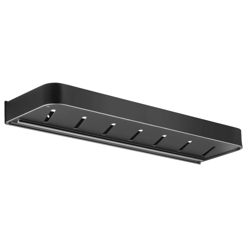 Badregal über dem Waschbecken | Länge 50 cm | Duschablage | Schwarz | BSU-L50CM-B