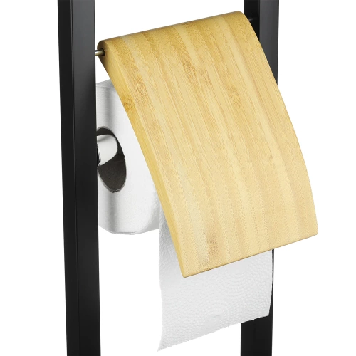 Badezimmer-Set 2 in 1 | WC-Bürste mit Toilettenpapierhalter | Toilettenpapierhalter | GY-TB018-BLACK