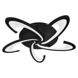 LED-Deckenleuchte | Aufbaupanel 55 W | schwarz | RLF-C55W-B