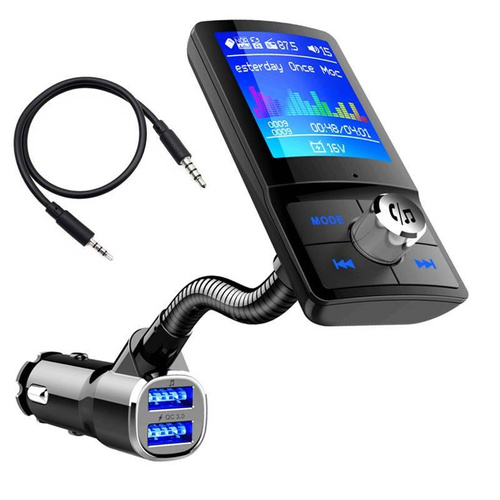 Multifunktionaler FM-Transmitter für das Auto | 5-in-1 | BC43-Black