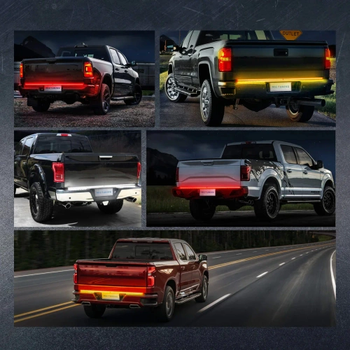 Dritte Bremsleuchte unter dem Spoiler, am Heck des Fahrzeugs | LED | 150 cm