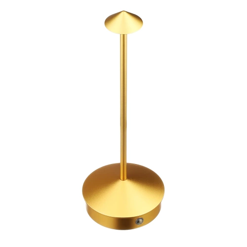 LED-Tischleuchte mit integriertem Akku | Nachttischleuchte mit drei Lichtfarben | Stimmungslicht für Hotel, Restaurant | gold | HJA32-GOLD