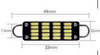 Auto-LED-Lampe RL4410 Starre Schleife 20 SMD 4014 | für Autos aus den USA