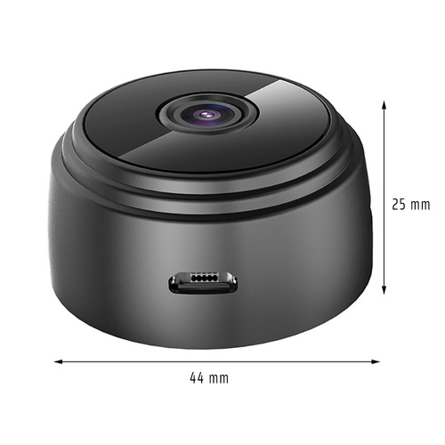 Kabellose Mini-WLAN-Kamera 1080p | Bewegungserkennung, Nachtsicht, eingebauter Akku, Magnet | A9
