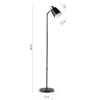 Stilvolle Stehlampe | Moderne Wohnzimmerbeleuchtung | Stehleuchte aus Metall | DYT-L260