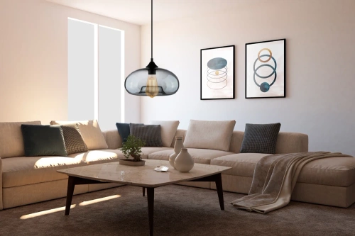 Moderne Glas Pendelleuchte | Dymiona | GB-D28-Grau