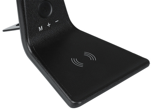 LED-Schreibtischleuchte | Qi-Induktionsladegerät, flexibler Arm, zusätzlicher USB-Anschluss | MT-603