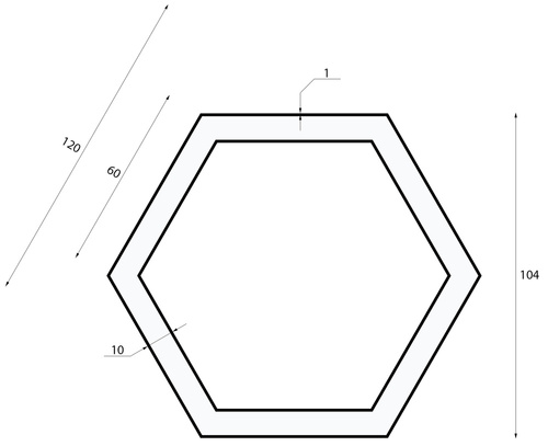 LED-Pendelleuchte | 80 W | Hexagon | Aluminium | CCD flimmerfrei | Ø 120x6 cm | LPL-002