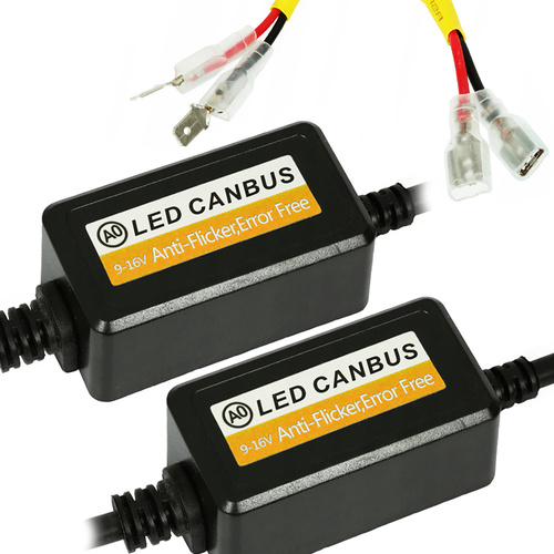 2er Set - A0 H1 Analog LED CAN BUS Filter - orange