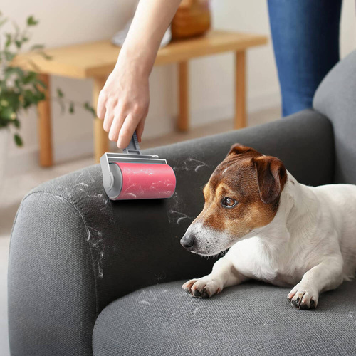 Abrollrolle | Kleiderrolle | Fellbürste | WHS-282-PINK
