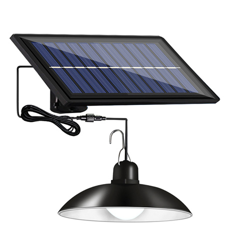 Hängende Solar-LED-Gartenlaterne mit Dämmerungssensor IP44 | 30 LED-SMD-Lampen | IR-Fernbedienung | LD-04