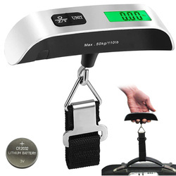 Elektronische Gepäckwaage | Thermometer | bis 50kg ±10g | OCS-13